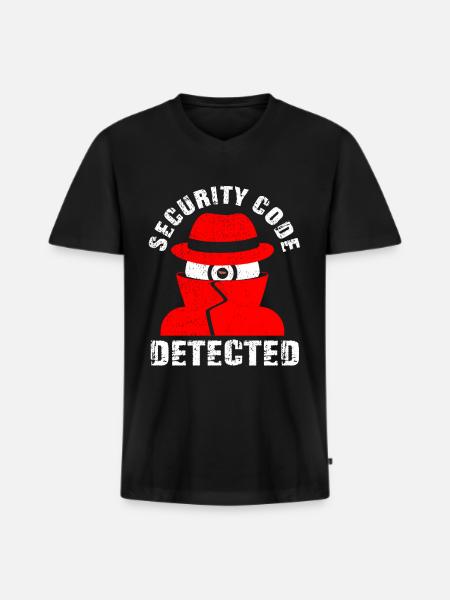 Netzwerk und Computersicherheit - Männer Premium Bio T-Shirt mit V-Ausschnitt - Schwarz
