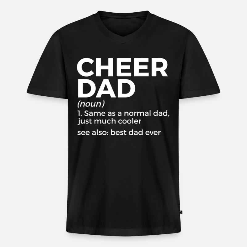 Cheerleader Cheerleading - Männer Premium Bio T-Shirt mit V-Ausschnitt - Schwarz
