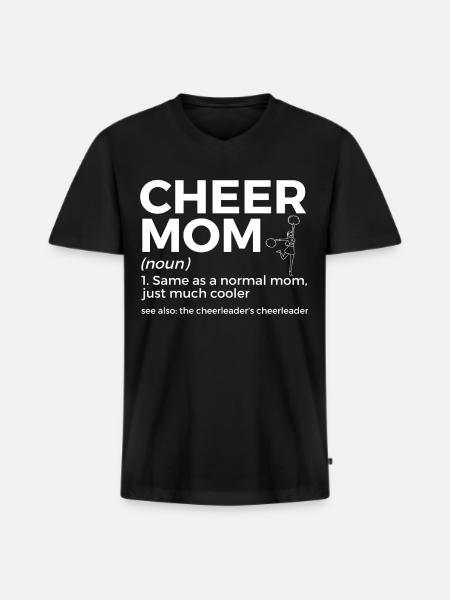 Cheerleader Cheerleading - Men's Premium Organic T-shirt with V-neck - black