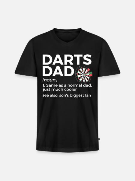Darts Player Darts - Men's Premium Organic T-shirt with V-neck - black