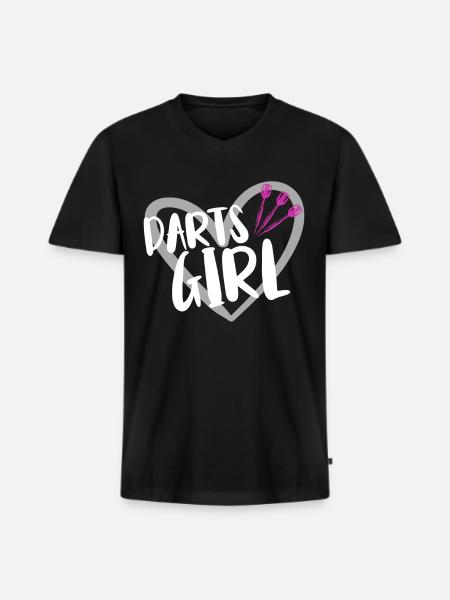 Darts Player Darts - Men's Premium Organic T-shirt with V-neck - black