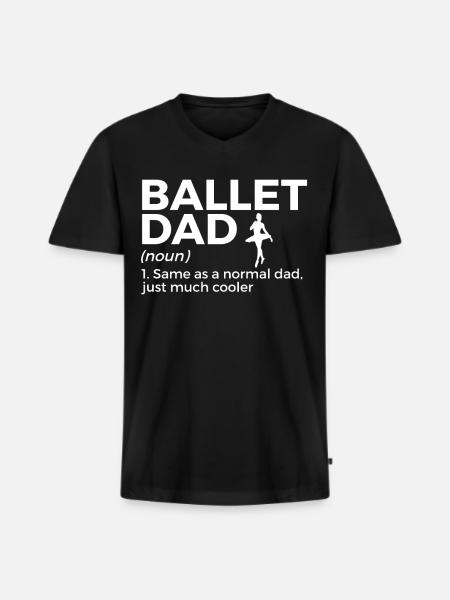 Danse classique - T-shirt encolure en V Premium bio Homme - noir