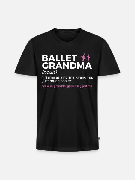 Danse classique - T-shirt encolure en V Premium bio Homme - noir