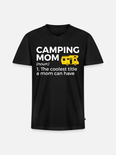Camping Camping Motorhome - Men's Premium Organic T-shirt with V-neck - black