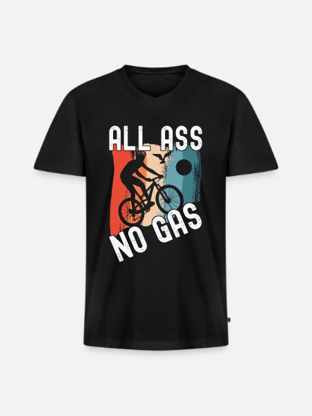 Bicycle cyclists - Men's Premium Organic T-shirt with V-neck - black