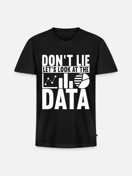 Data Scientist Data Analyst - Men's Premium Organic T-shirt with V-neck - black