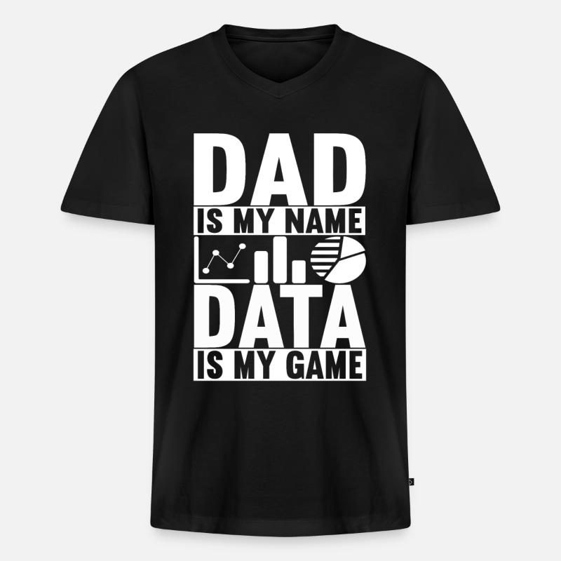 Data Scientist Data Analyst - Men's Premium Organic T-shirt with V-neck - black