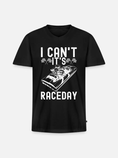 Course de dragsters - T-shirt encolure en V Premium bio Homme - noir