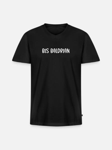 Bis Baldrian - Männer Premium Bio T-Shirt mit V-Ausschnitt - Schwarz