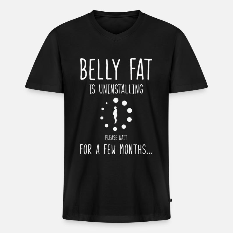Deinstallation von - Männer Premium Bio T-Shirt mit V-Ausschnitt - Schwarz
