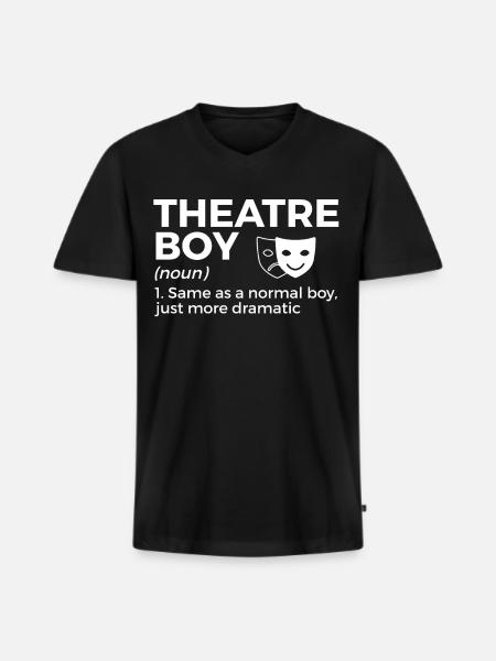 Acteurs de théâtre - T-shirt encolure en V Premium bio Homme - noir
