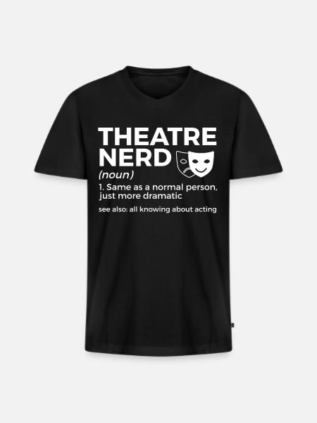Acteurs de théâtre - T-shirt encolure en V Premium bio Homme - noir
