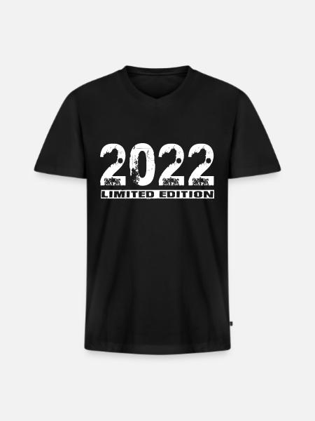 Édition limitée 2022 - T-shirt encolure en V Premium bio Homme - noir