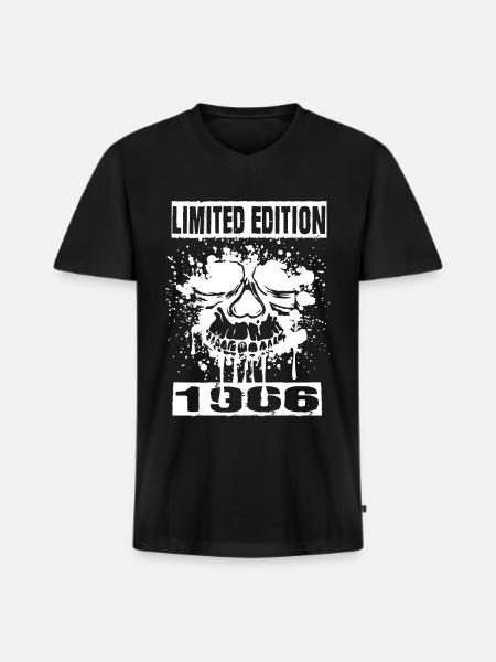 Limited Edition 1966 - Men's Premium Organic T-shirt with V-neck - black