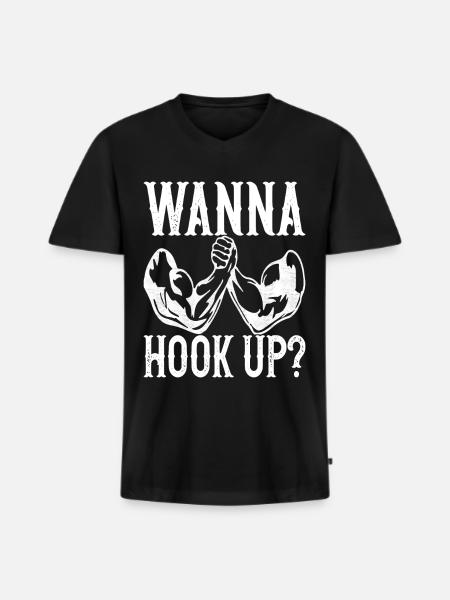 Arm Wrestling Arm Wrestling - Men's Premium Organic T-shirt with V-neck - black