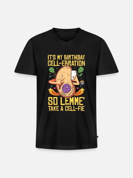 Science Thème Fête d’anniversaire Chimie - T-shirt encolure en V Premium bio Homme - noir