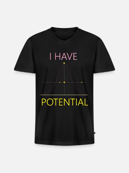 Future Physicist Science Nerd I - Men's Premium Organic T-shirt with V-neck - black