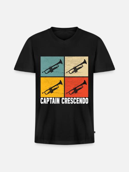 Trumpet Trumpet Player - Men's Premium Organic T-shirt with V-neck - black