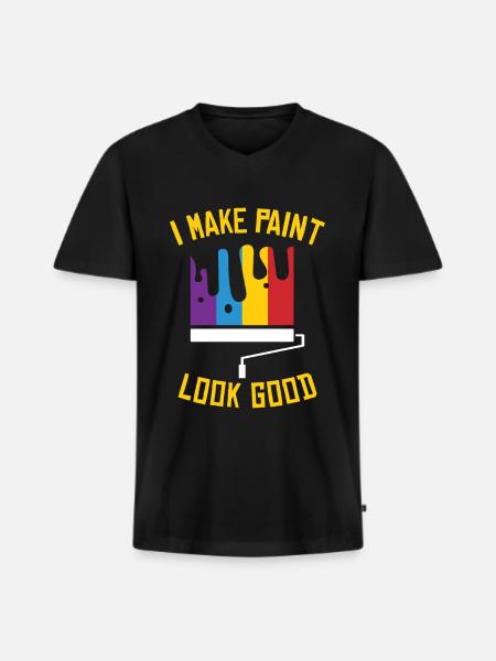Painter Painting Professional Painter Master - Men's Premium Organic T-shirt with V-neck - black