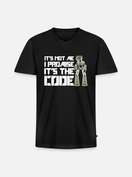 Robot Artificial Intelligence Machine Computer - Men's Premium Organic T-shirt with V-neck - black