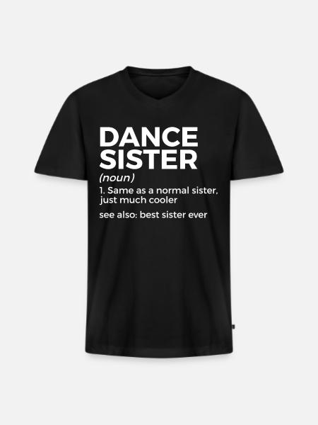 Tanzen Für Tänzer - Männer Premium Bio T-Shirt mit V-Ausschnitt - Schwarz