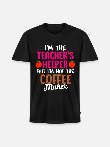 Paraprofessional Teacher Para Educator - Men's Premium Organic T-shirt with V-neck - black