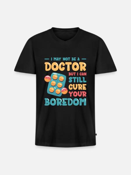 Pharmacy Technician Pharmacist Tech CPHT - Men's Premium Organic T-shirt with V-neck - black