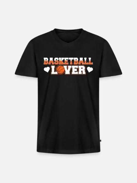 Basketball Lover Team Basketball Player - Men's Premium Organic T-shirt with V-neck - black