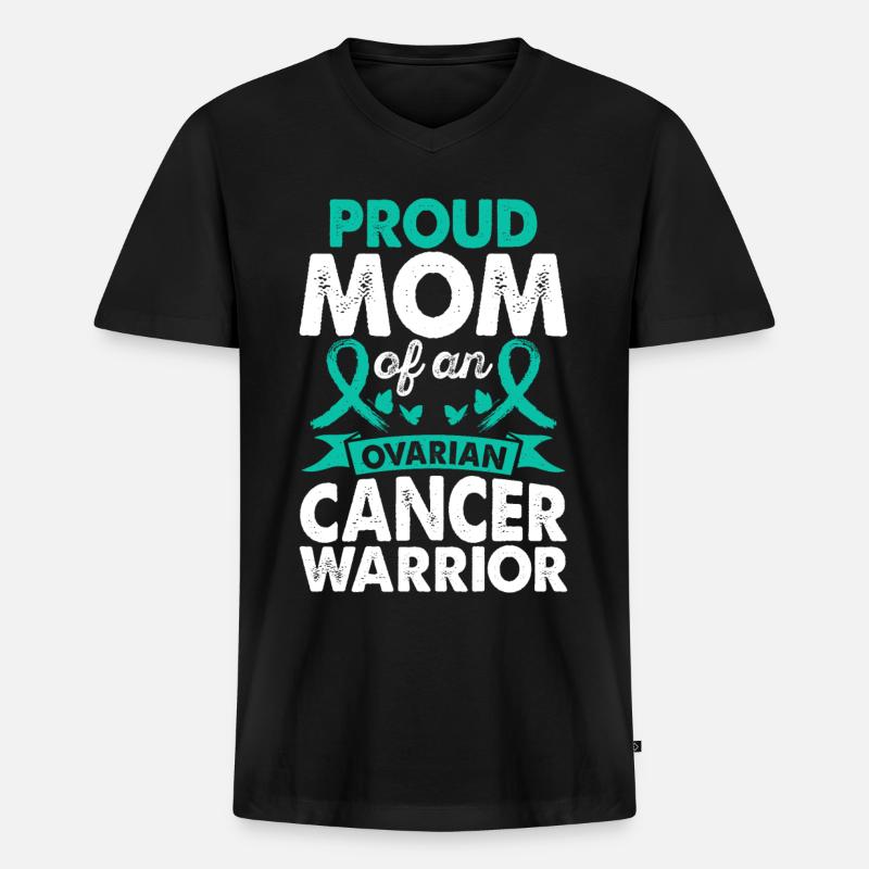 Mutter Des - Männer Premium Bio T-Shirt mit V-Ausschnitt - Schwarz