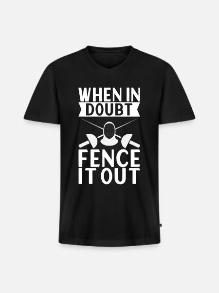 Fencing Fencing - Men's Premium Organic T-shirt with V-neck - black