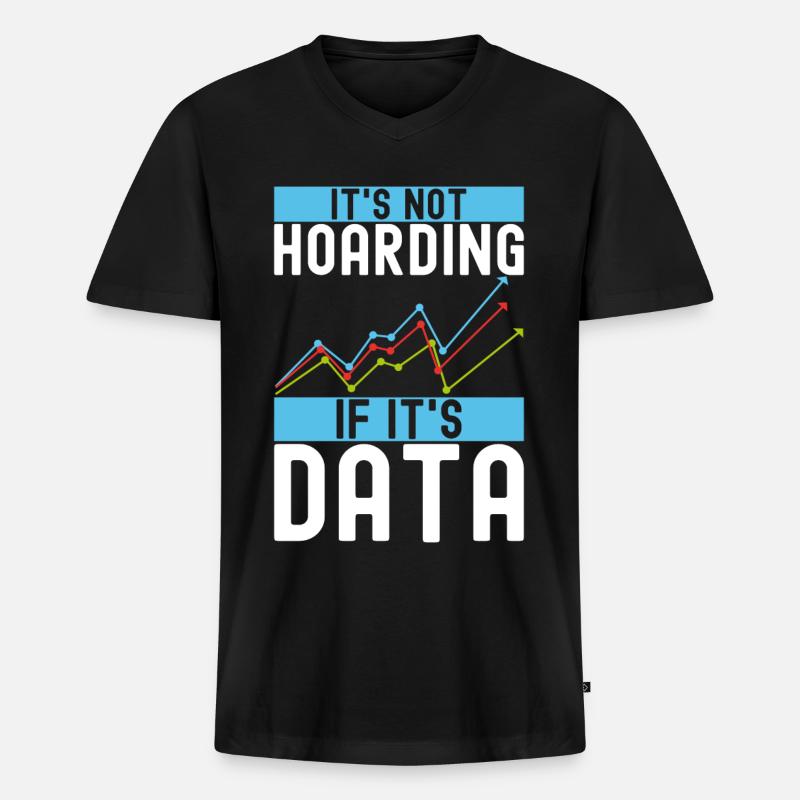 Data Science Data Analyst - Men's Premium Organic T-shirt with V-neck - black