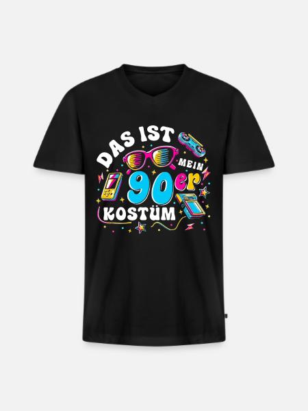 This is my 90s costume - Men's Premium Organic T-shirt with V-neck - black