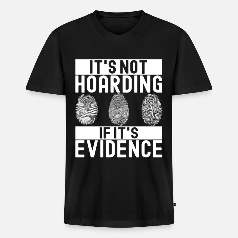 Forensics Forensic Scientist - Men's Premium Organic T-shirt with V-neck - black