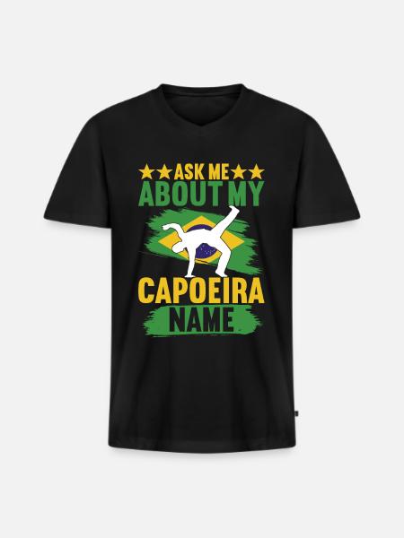 Capoeira Capoeirista - Men's Premium Organic T-shirt with V-neck - black