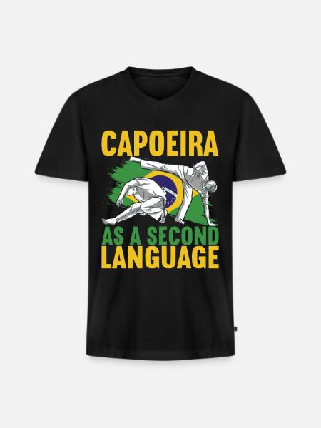 Capoeira Capoeirista - Men's Premium Organic T-shirt with V-neck - black