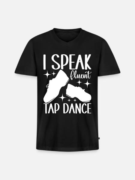 Tap Dance Tap Dancer - Men's Premium Organic T-shirt with V-neck - black