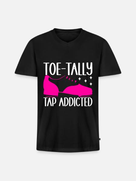 Tap Dance Tap Dancer - Men's Premium Organic T-shirt with V-neck - black