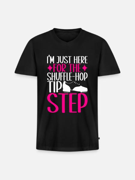 Stepptanz Stepptänzer - Männer Premium Bio T-Shirt mit V-Ausschnitt - Schwarz