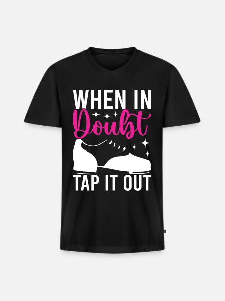 Stepptanz Stepptänzer - Männer Premium Bio T-Shirt mit V-Ausschnitt - Schwarz
