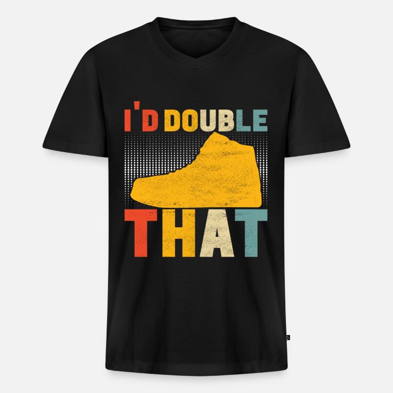 Sneakerhead Sneaker Collector - Männer Premium Bio T-Shirt mit V-Ausschnitt - Schwarz