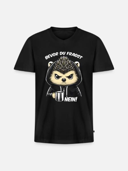 Before you ask: No - Men's Premium Organic T-shirt with V-neck - black