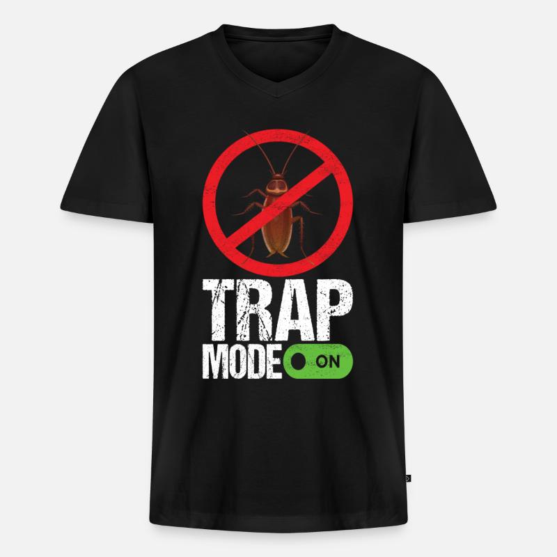 Schädlingsbekämpfung Kammerjäger - Männer Premium Bio T-Shirt mit V-Ausschnitt - Schwarz