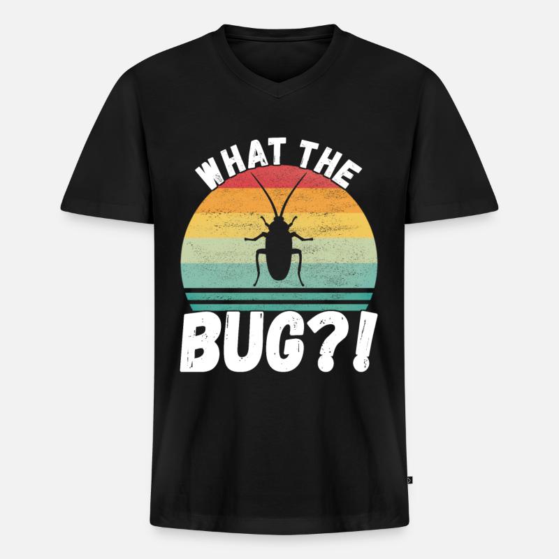 Schädlingsbekämpfung Kammerjäger - Männer Premium Bio T-Shirt mit V-Ausschnitt - Schwarz