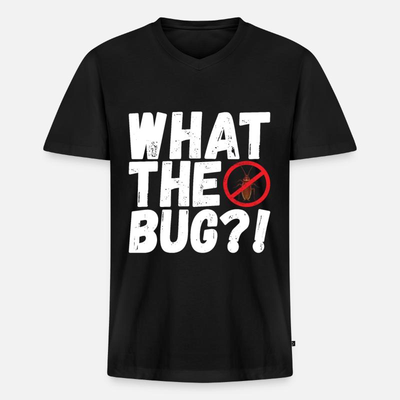 Schädlingsbekämpfung Kammerjäger - Männer Premium Bio T-Shirt mit V-Ausschnitt - Schwarz