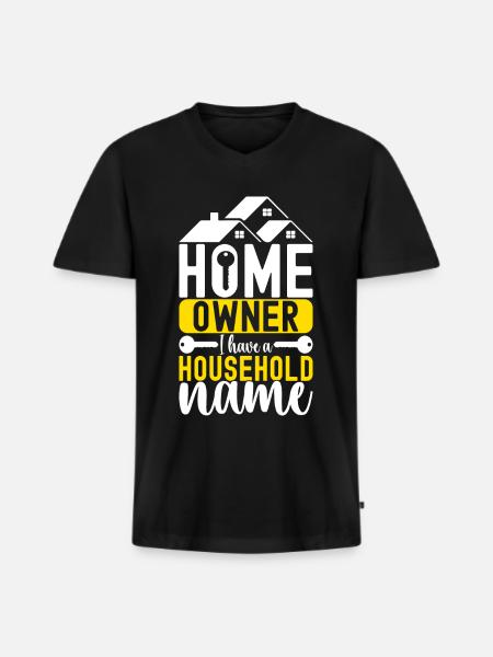 Homeowners Housewarming Party - Men's Premium Organic T-shirt with V-neck - black