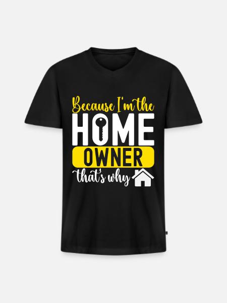 Homeowners Housewarming Party - Men's Premium Organic T-shirt with V-neck - black