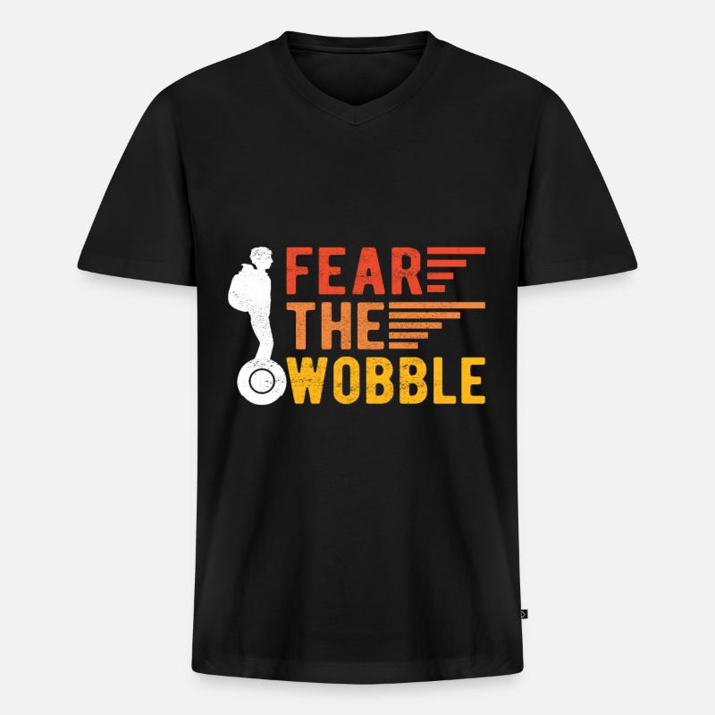EUC Monowheel - Männer Premium Bio T-Shirt mit V-Ausschnitt - Schwarz