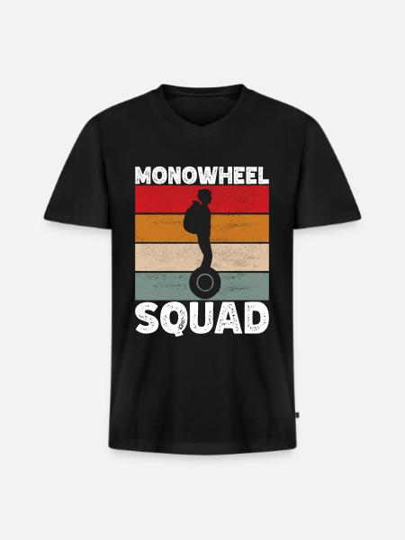 EUC Monowheel - Men's Premium Organic T-shirt with V-neck - black