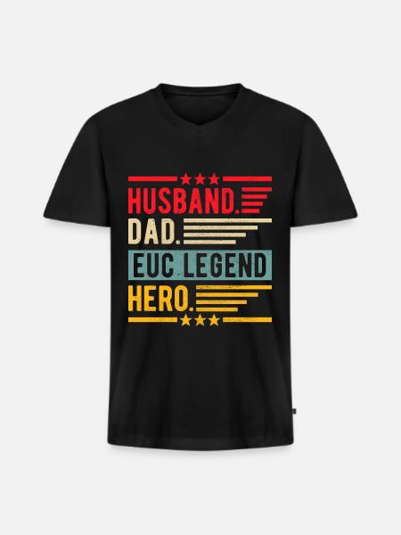 EUC Monowheel - Männer Premium Bio T-Shirt mit V-Ausschnitt - Schwarz