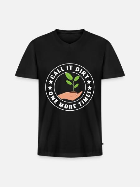 Bodenwissenschaftler Soil Science - Men's Premium Organic T-shirt with V-neck - black